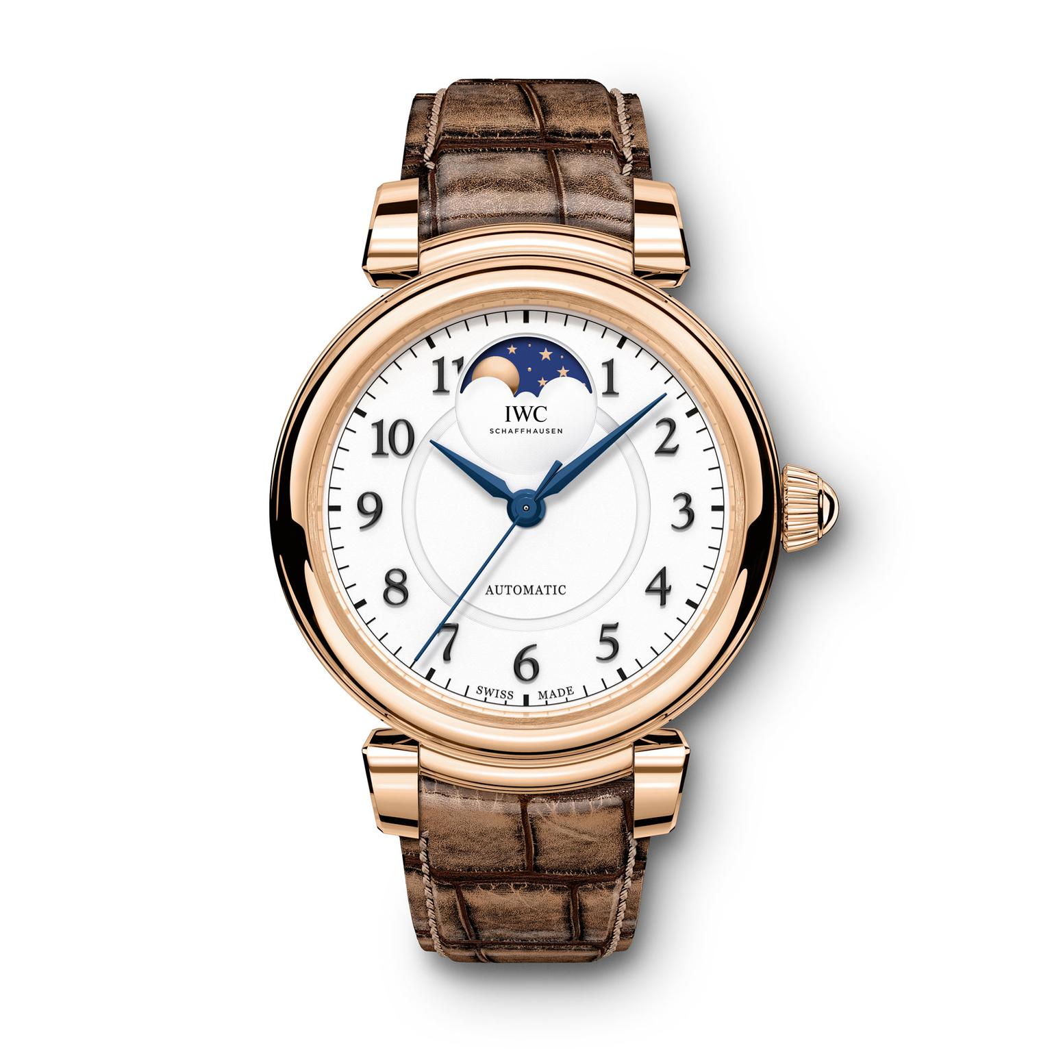 IWC Da Vinci Moon phase red gold watch for women