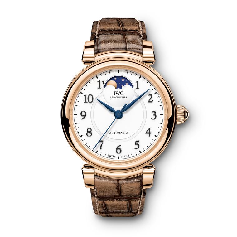 Da Vinci Automatic Moon Phase watch in red gold