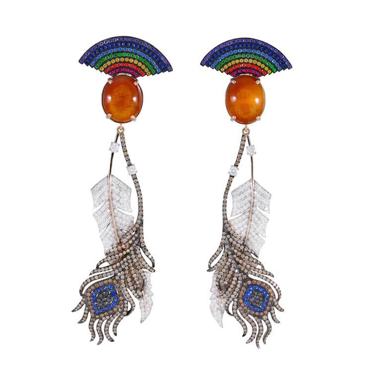 Lydia Courteille Rainbow Warrior earrings