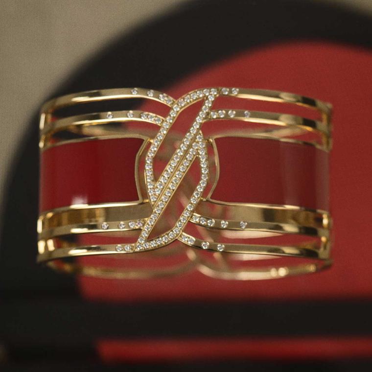 Chanel Gallery My Red HyCeram and diamond bracelet