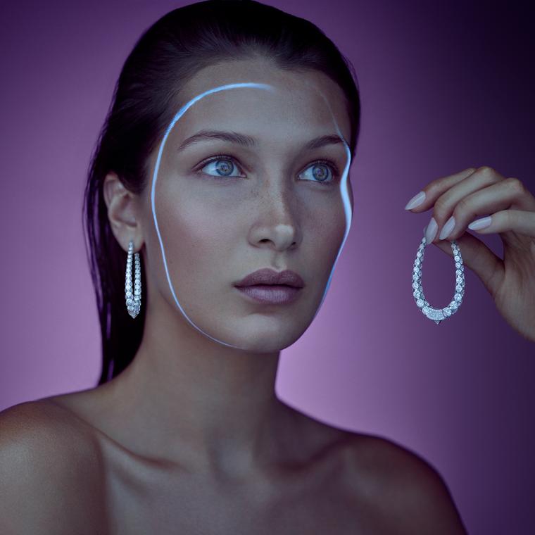 Bella hadid hoop earrings on sale