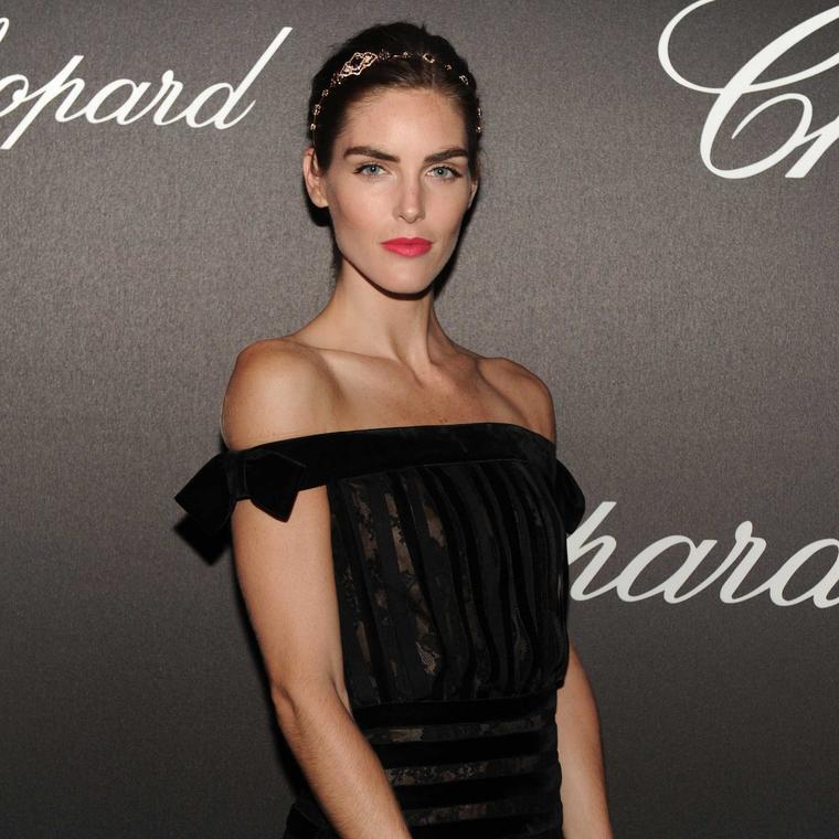 Hilary Rhoda wearing Chopard jewellery