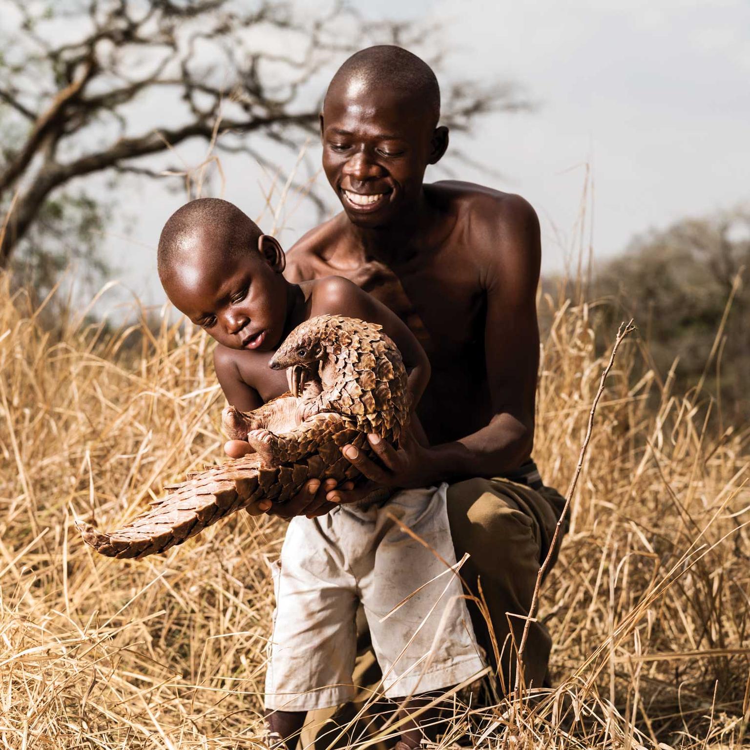 Pangolin Man shot by Adrian Steirn