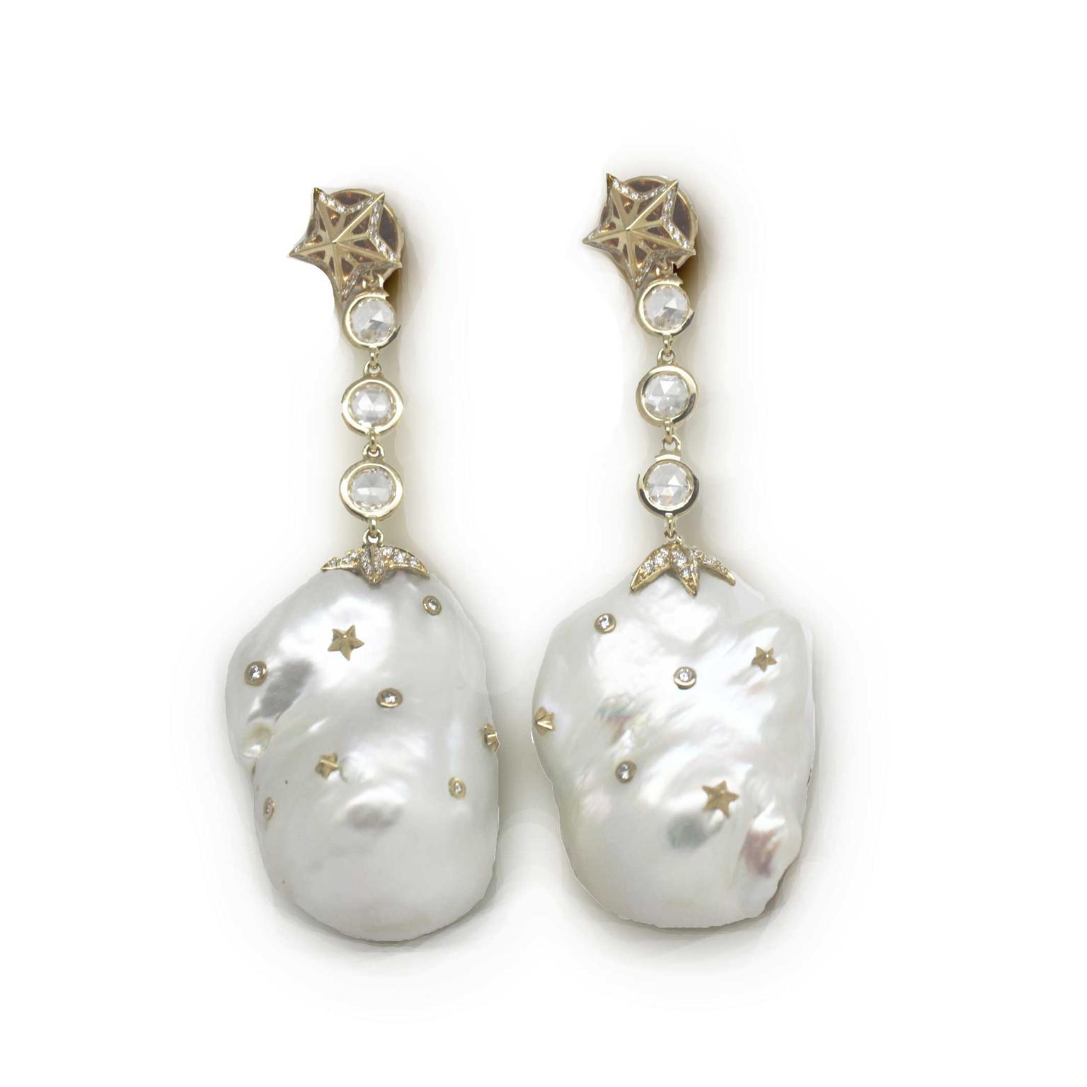 Bibi van der Velden baroque pearl earrings