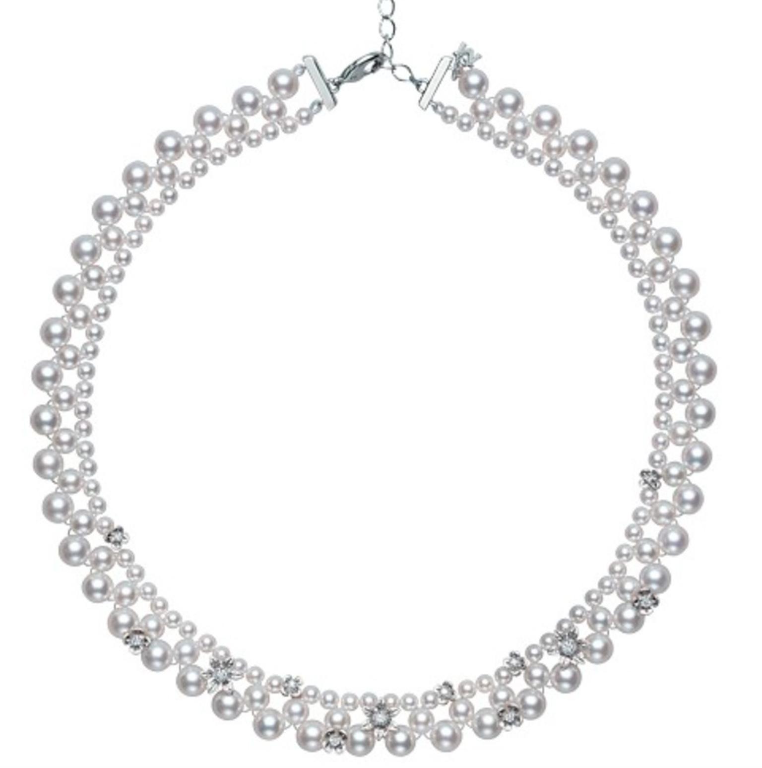 Mikimoto Flower Lace necklace