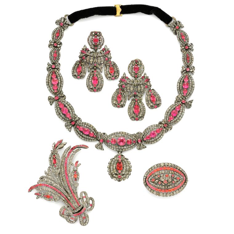 Rare Georgian paste parure  