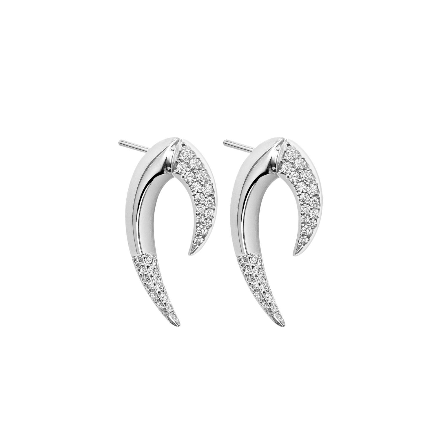 Shaun Leane Talon diamond earrings