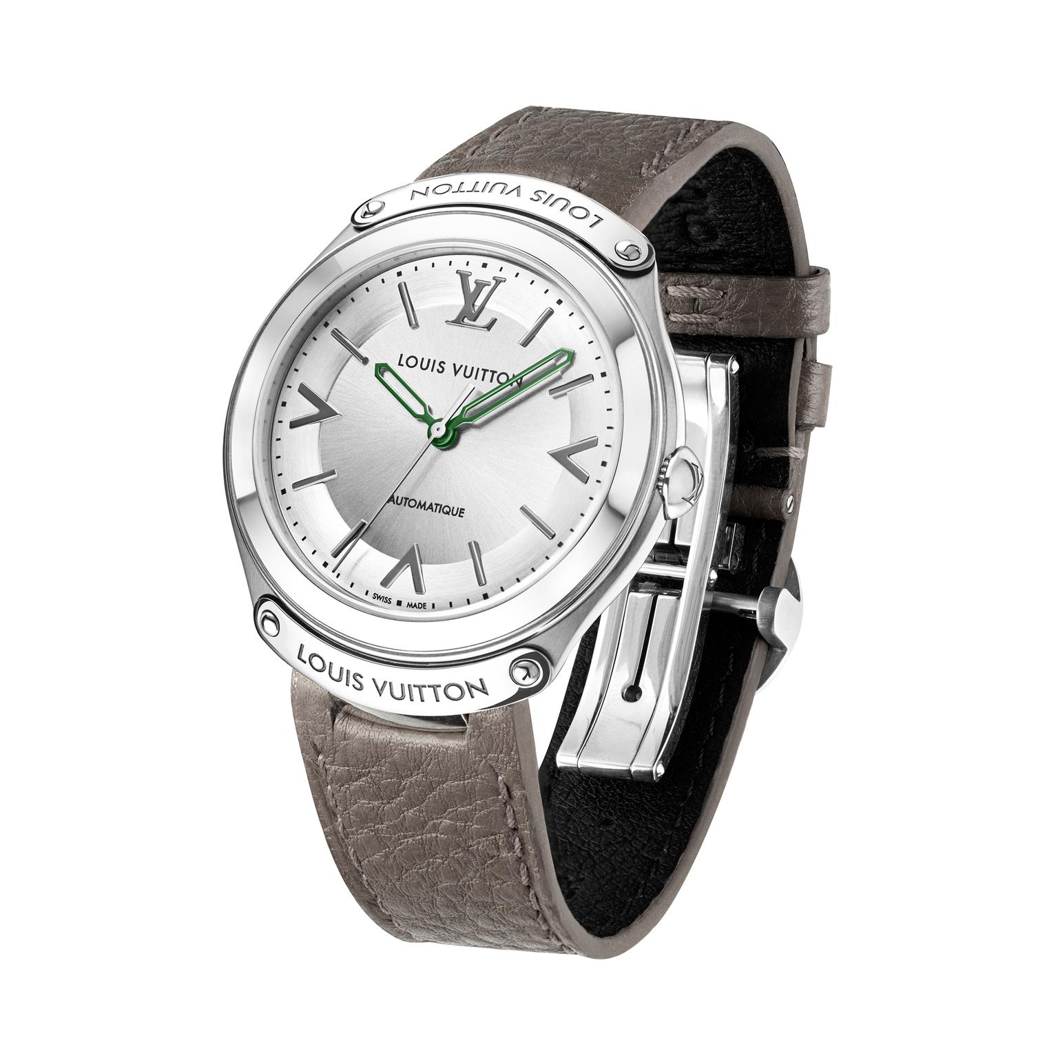 Louis Vuitton Fifty Five 36mm grey strap