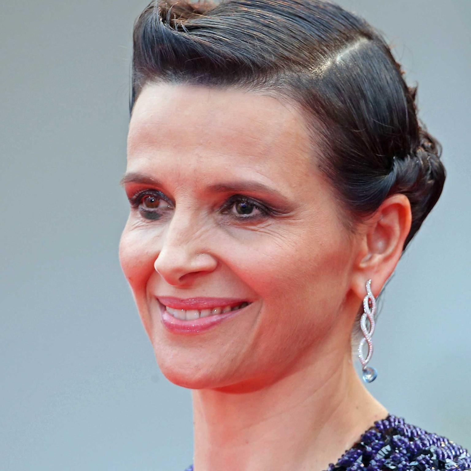 Juliette Binoche at The Wait premiere wearing Chopard