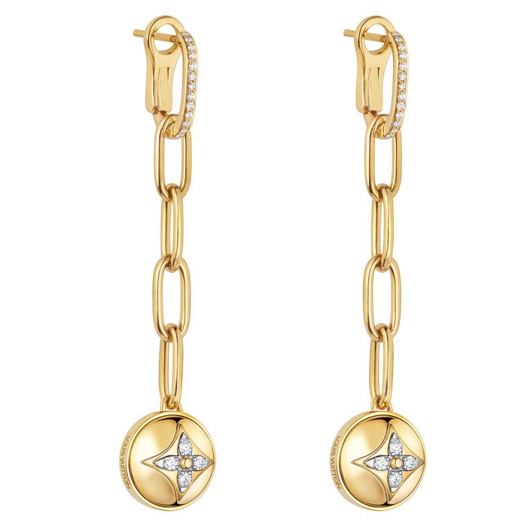 Louis Vuitton B.BLossom earrings in yellow gold 