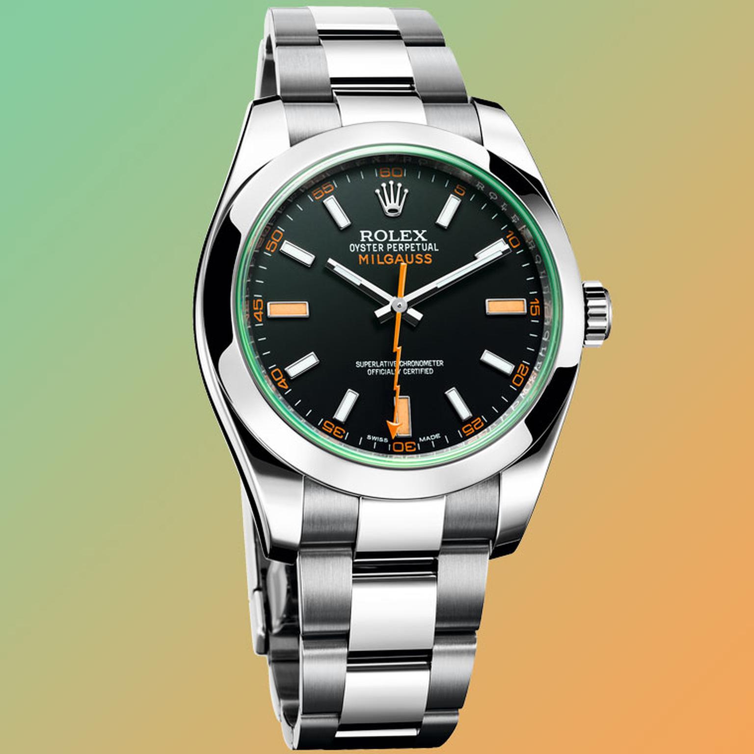 Rolex orange cheap lightning bolt