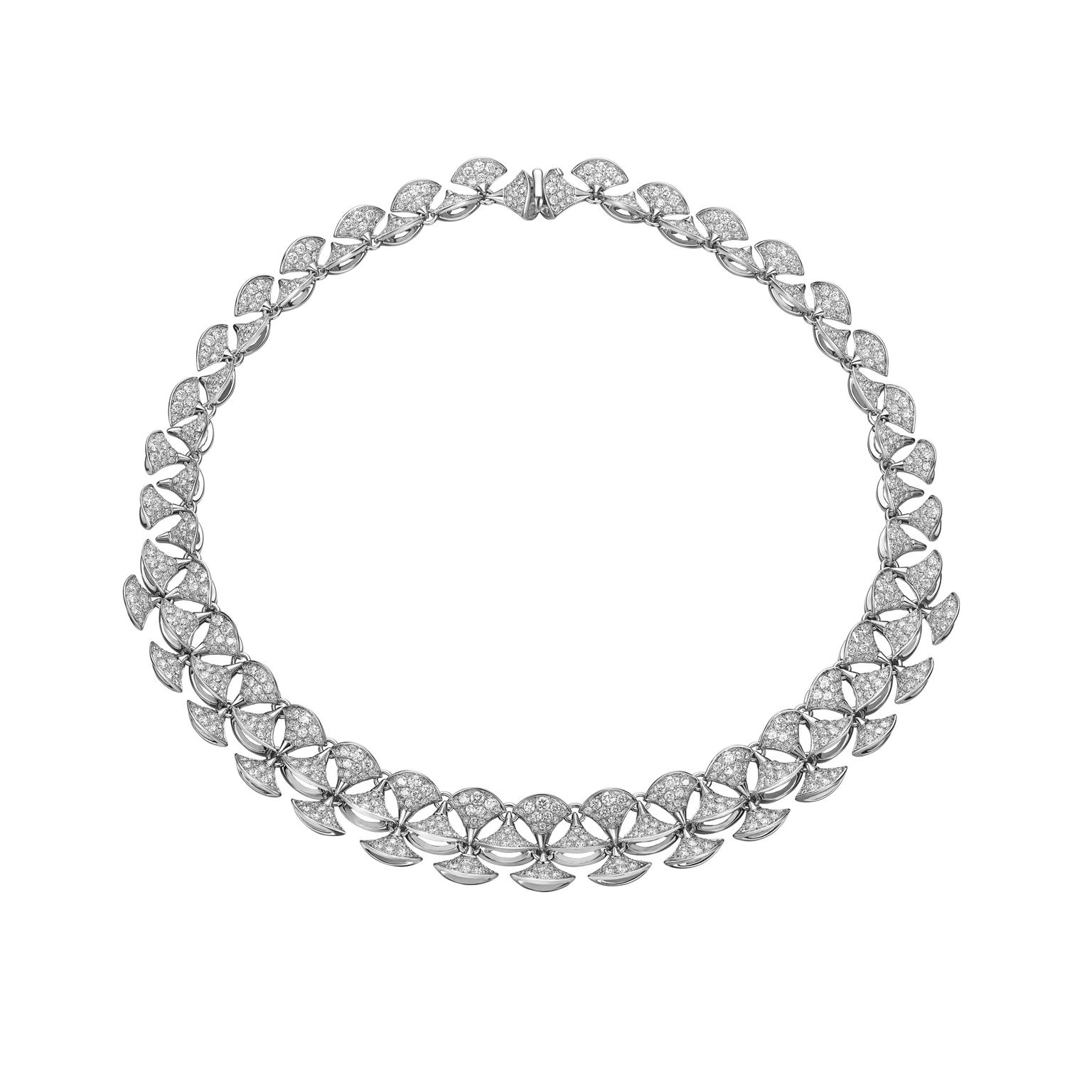 Divas Dream diamond necklace in white gold Bulgari The Jewellery Editor
