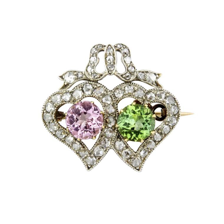 Bentley & Skinner Victorian heart brooch