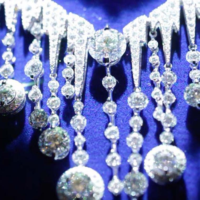 Chaumet Frozen diamond necklace from the new Lumières d'Eau high jewellery collection.
