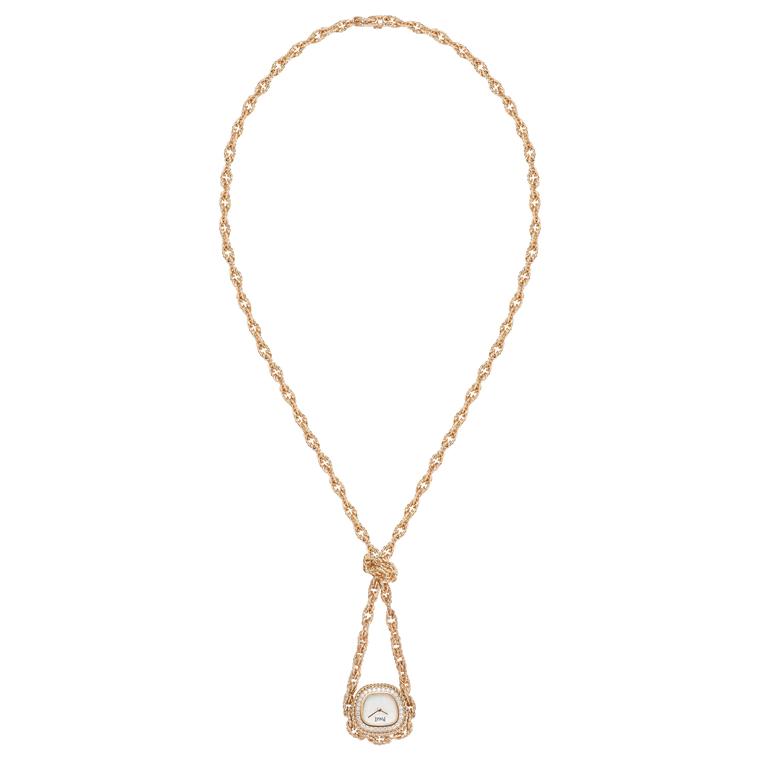 Swinging sautoir gold chain by Piaget