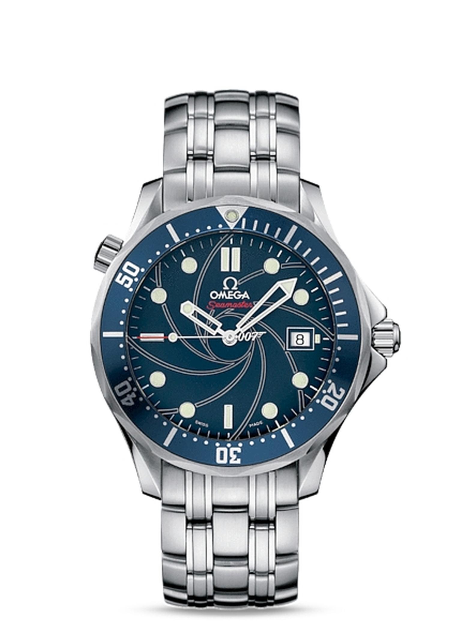 The limited-edition James Bond Omega Seamaster 300m chronometer watch.