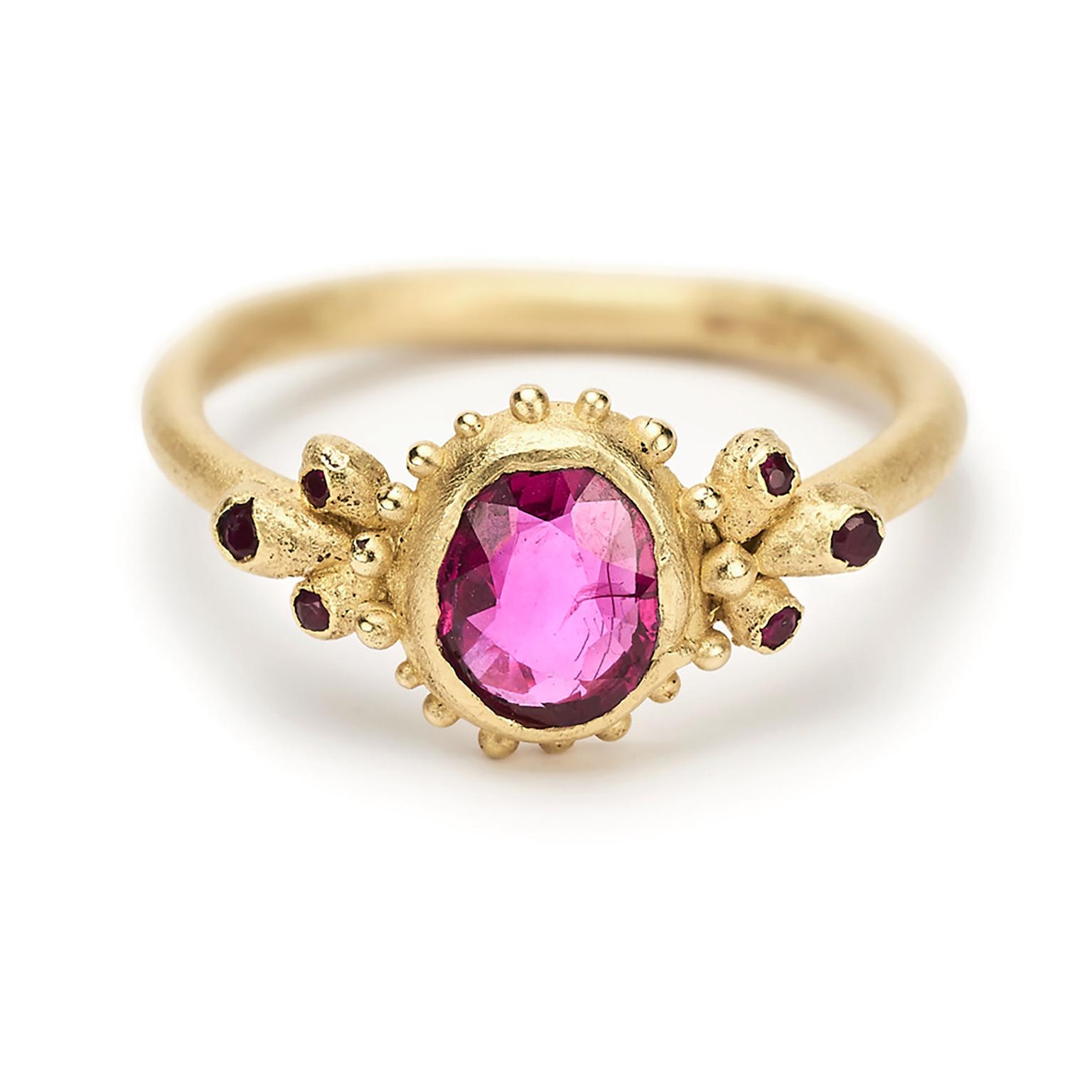Ruth Tomlinson ruby engagement ring