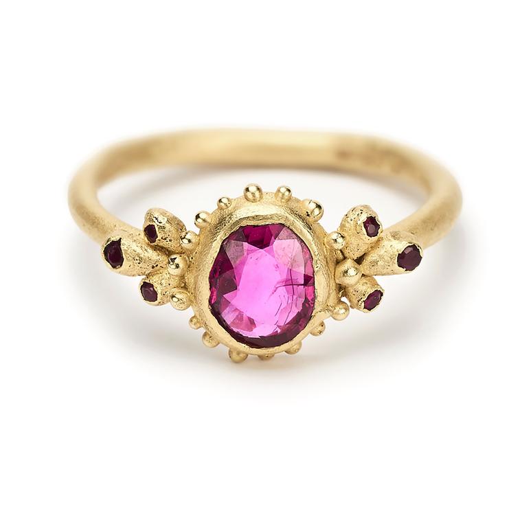 Ruth Tomlinson ruby engagement ring