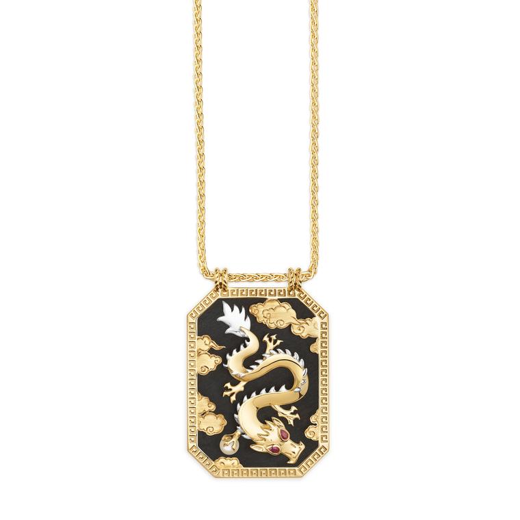 Ebony Chinese Dragon pendant by Marie Lichtenberg