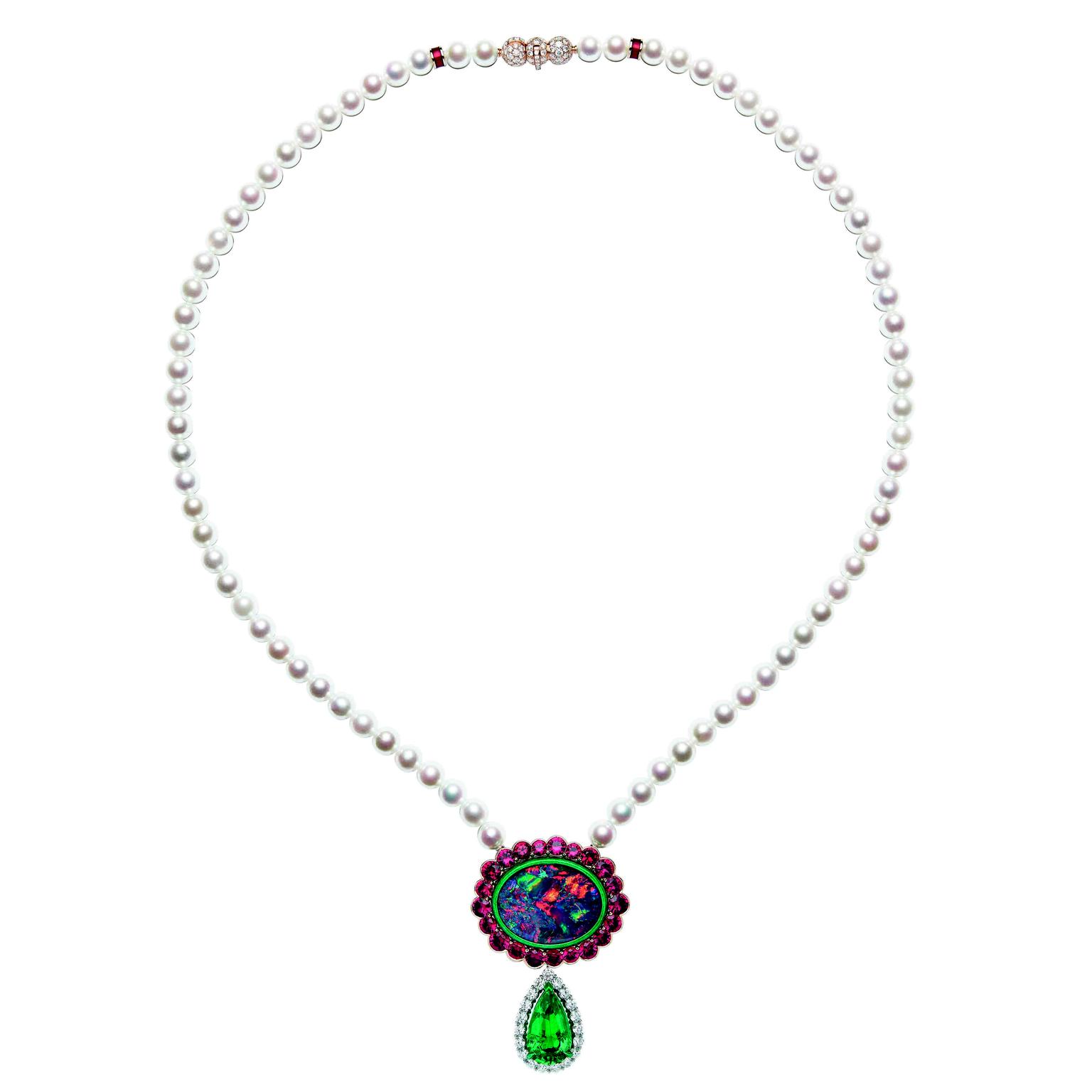 Dior et Moi high jewellery necklace with emerald