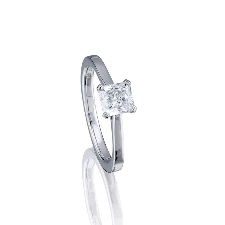 Boodles Harmony square-cut engagement ring