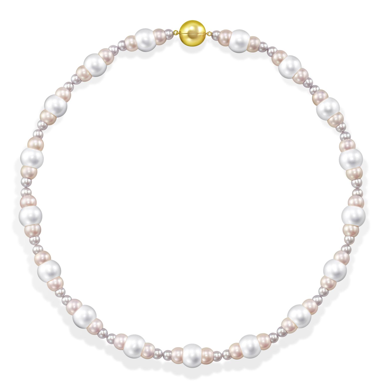 Triple Pearl necklace by M/G Tasaki