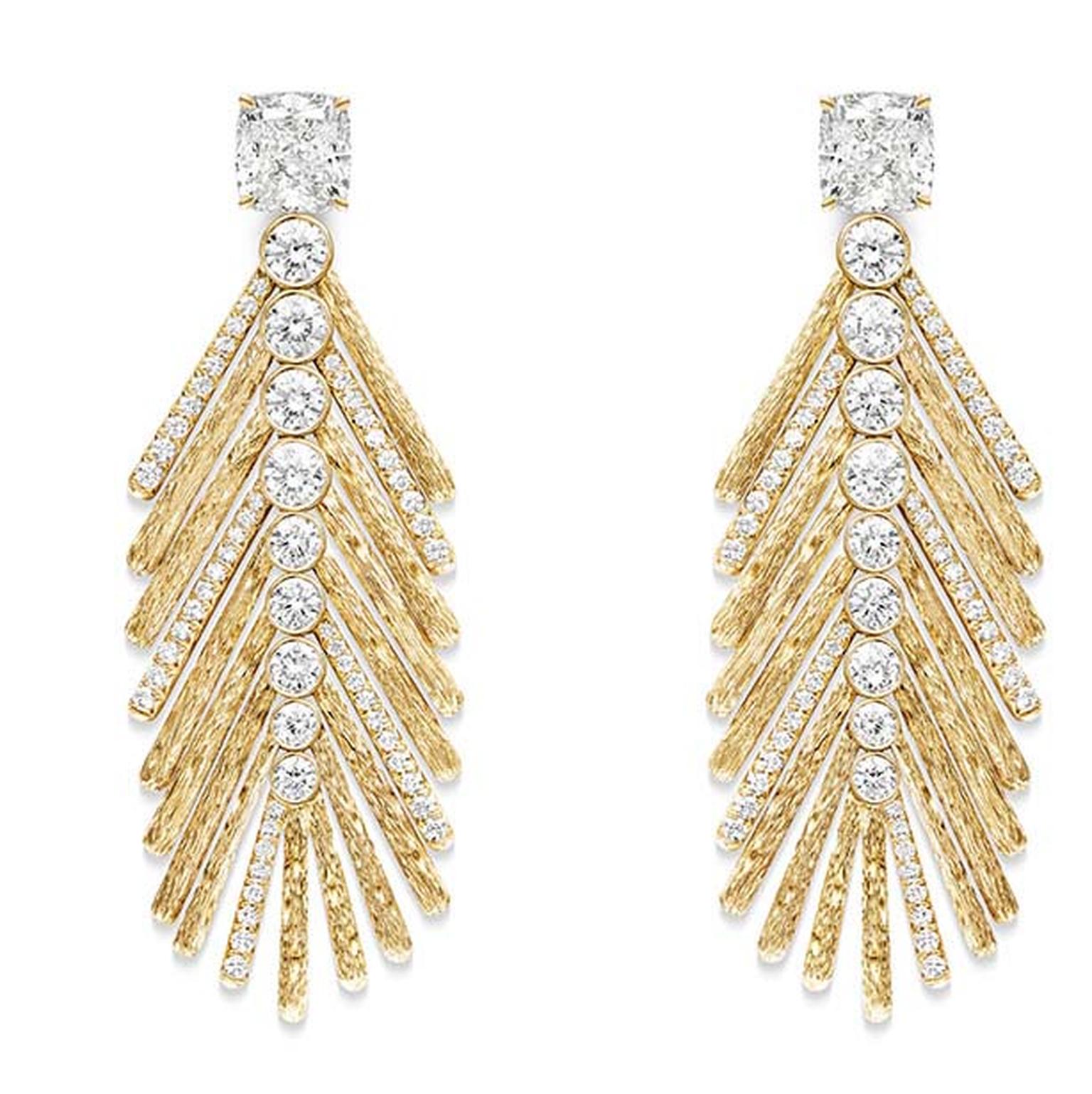 Piaget Golden Oasis Desert Palm earrings