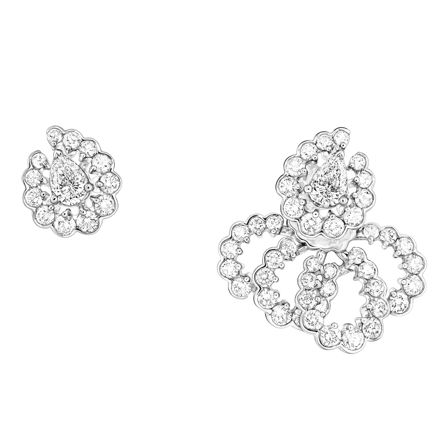 Archi Dior Milieu du Siècle Diamant mismatched earrings