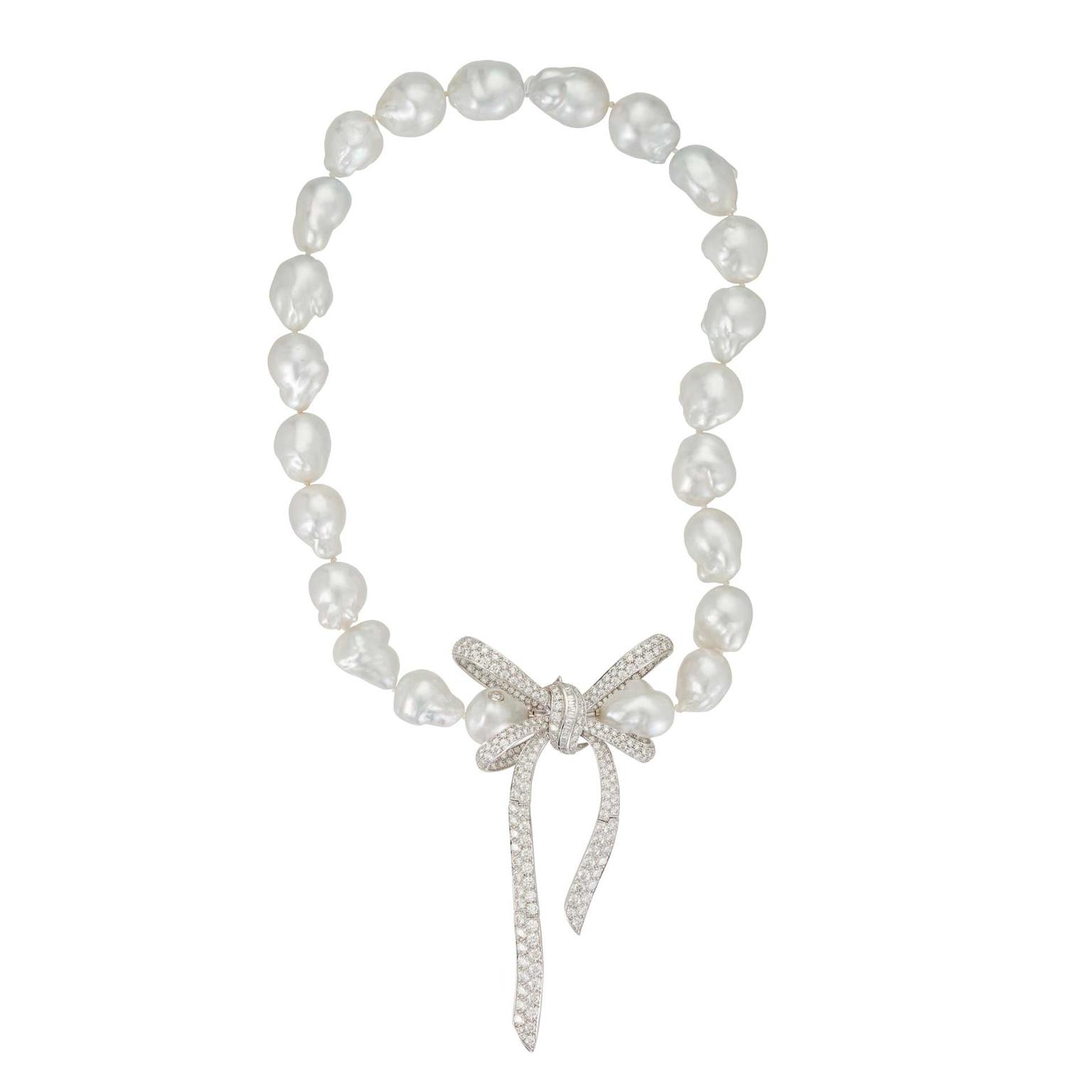 Margot McKinney Diamond bow necklace