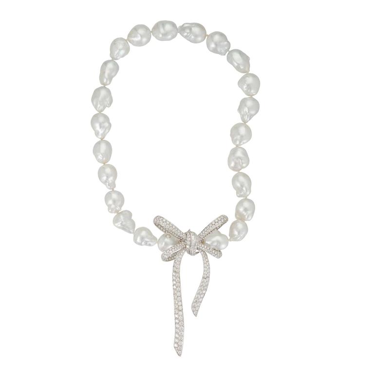  Diamond bow necklace by Margot McKinney