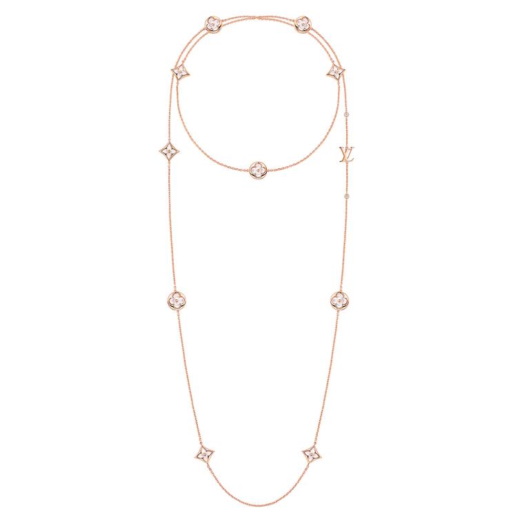 Louis Vuiton Color Blossom BB mother of pearl sautoir