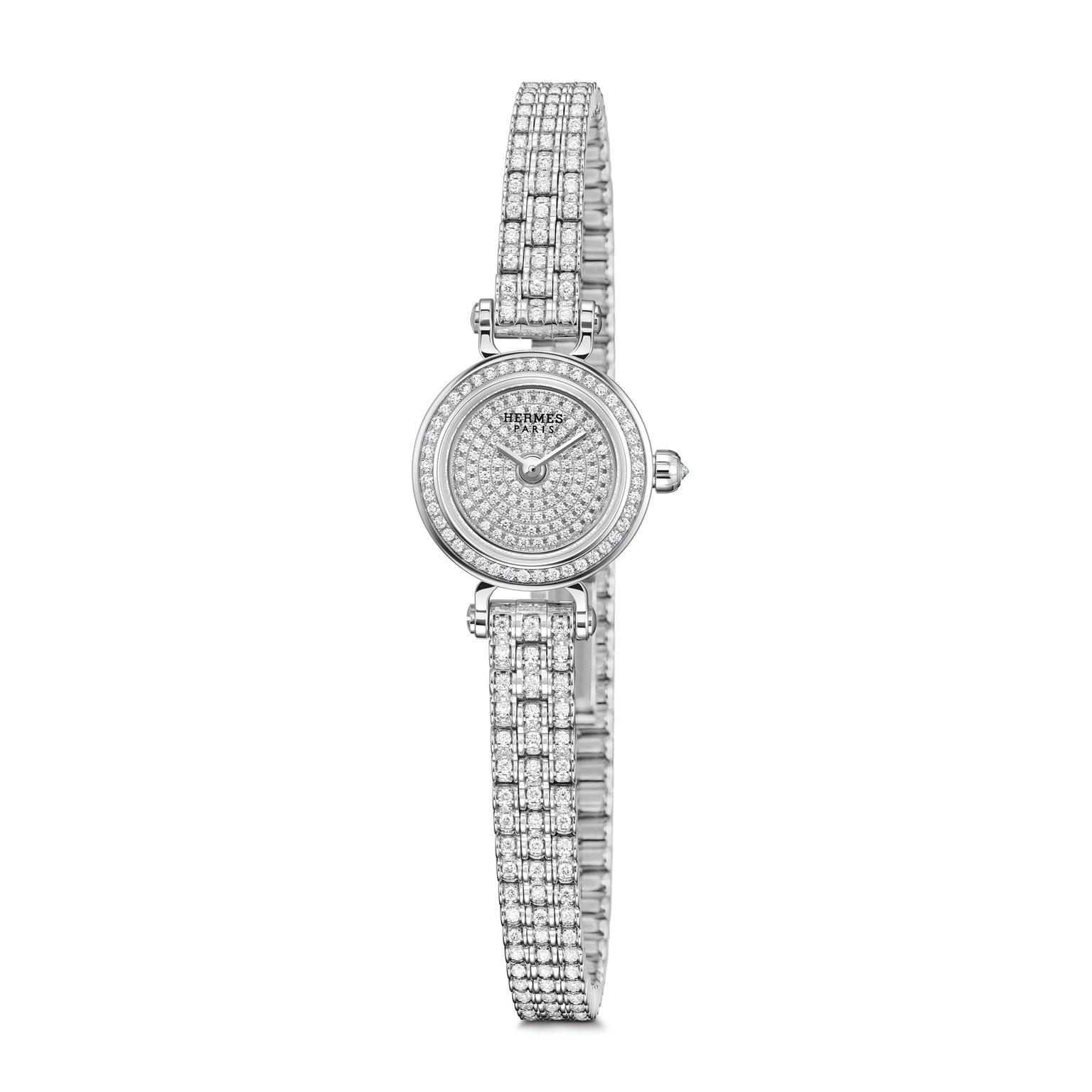 Hermes Faubourg Joaillerie diamond watch