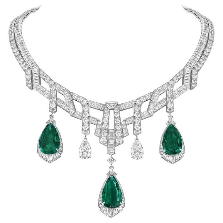 Van Cleef & Arpels Merveilles d'émeraudes necklace 3 emeralds