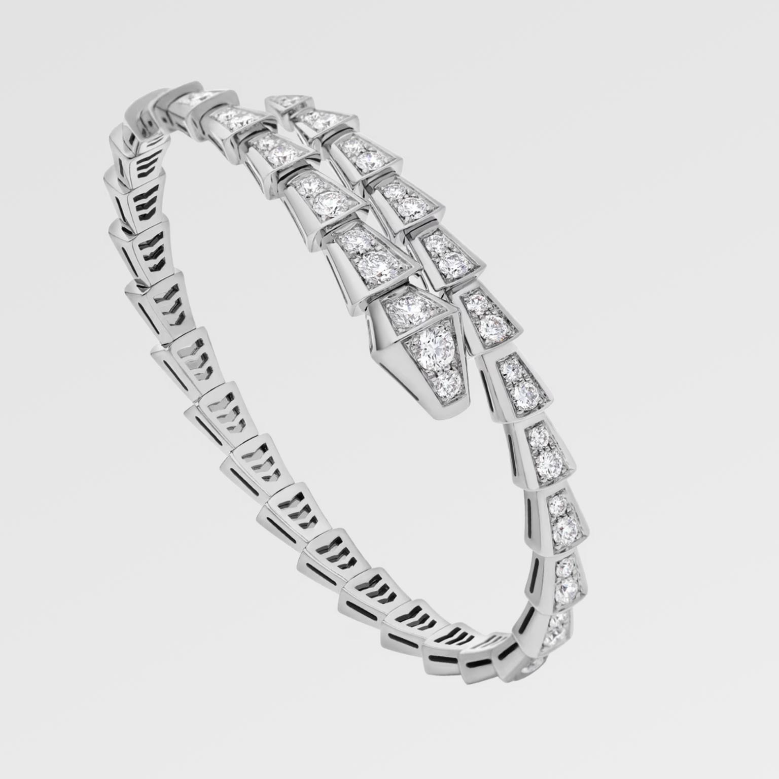 Serpenti Viper bracelet with diamonds by Bulgari