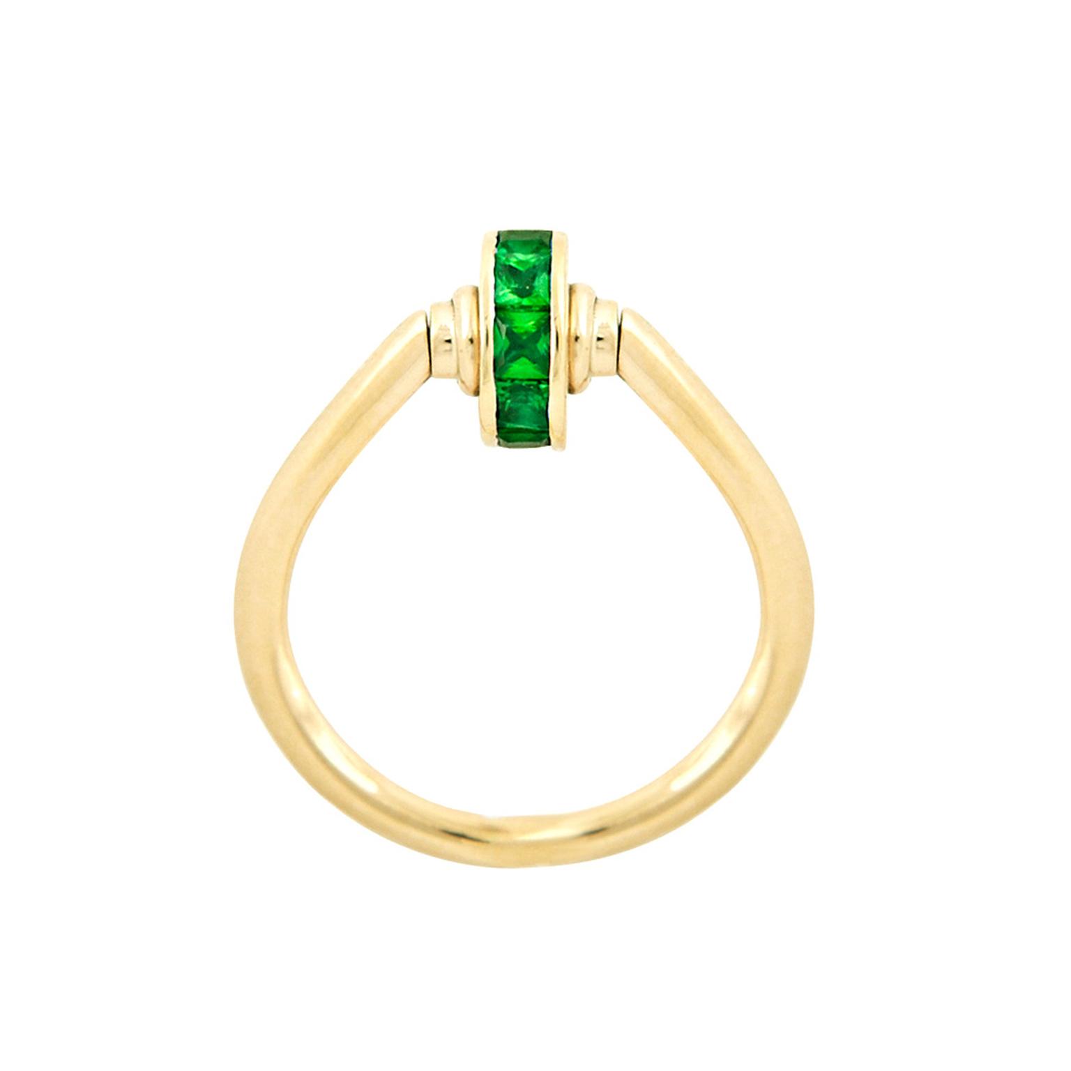 Gee Woods Motion tsavorite ring