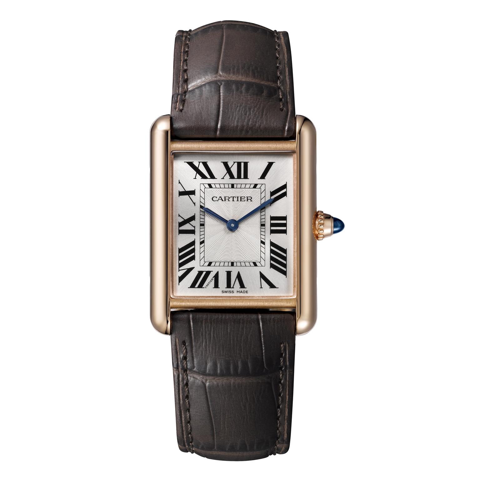 Cartier Tank Louis Cartier large pink gold watch