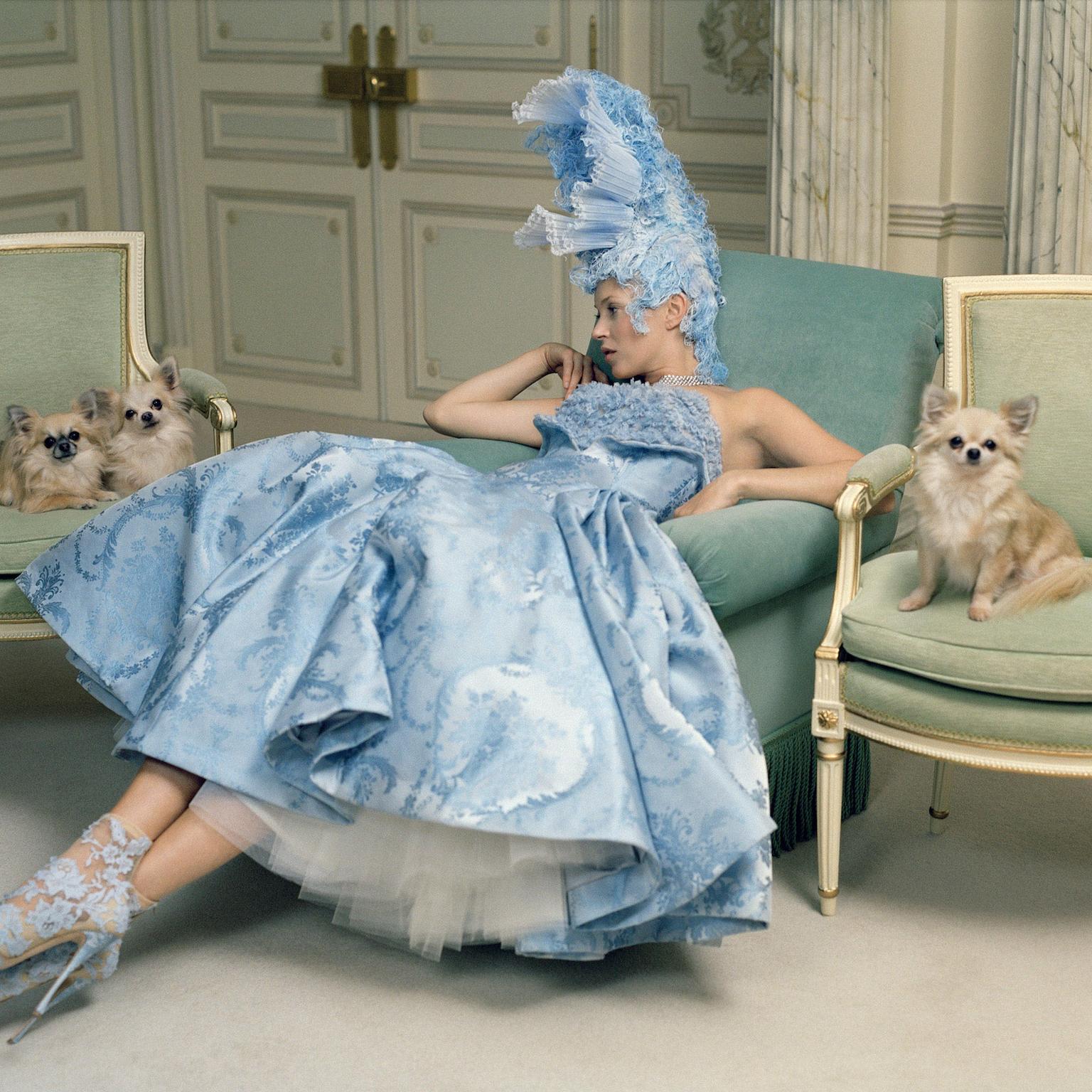 10 - V&A Kate Moss, Fashion. Sarah Burton for Alexander McQueen, Van Cleef & Arpels, and Julian d'Ys, The Ritz, Paris 2012. [photographs of Kate Moss at the Paris Ritz for Vogue US April 2012 issue] © Tim Walker