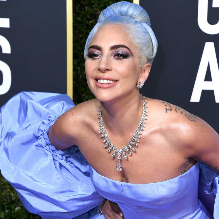 Lady Gaga Tiffany diamond necklace Golden Globes 2019