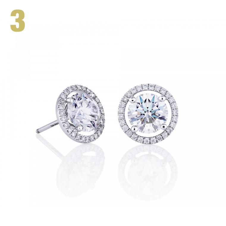 De Beers Aura stud earrings