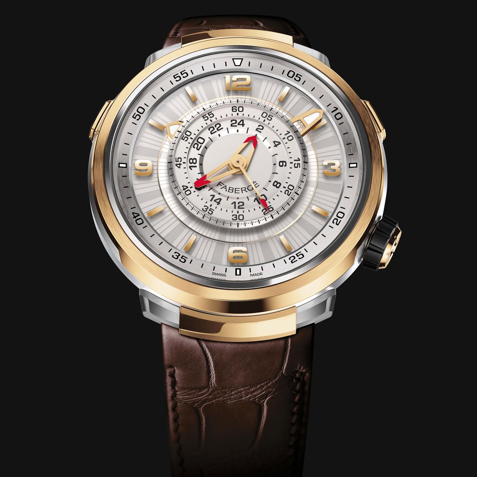 Faberge Visionnaire Chronograph watch in rose gold