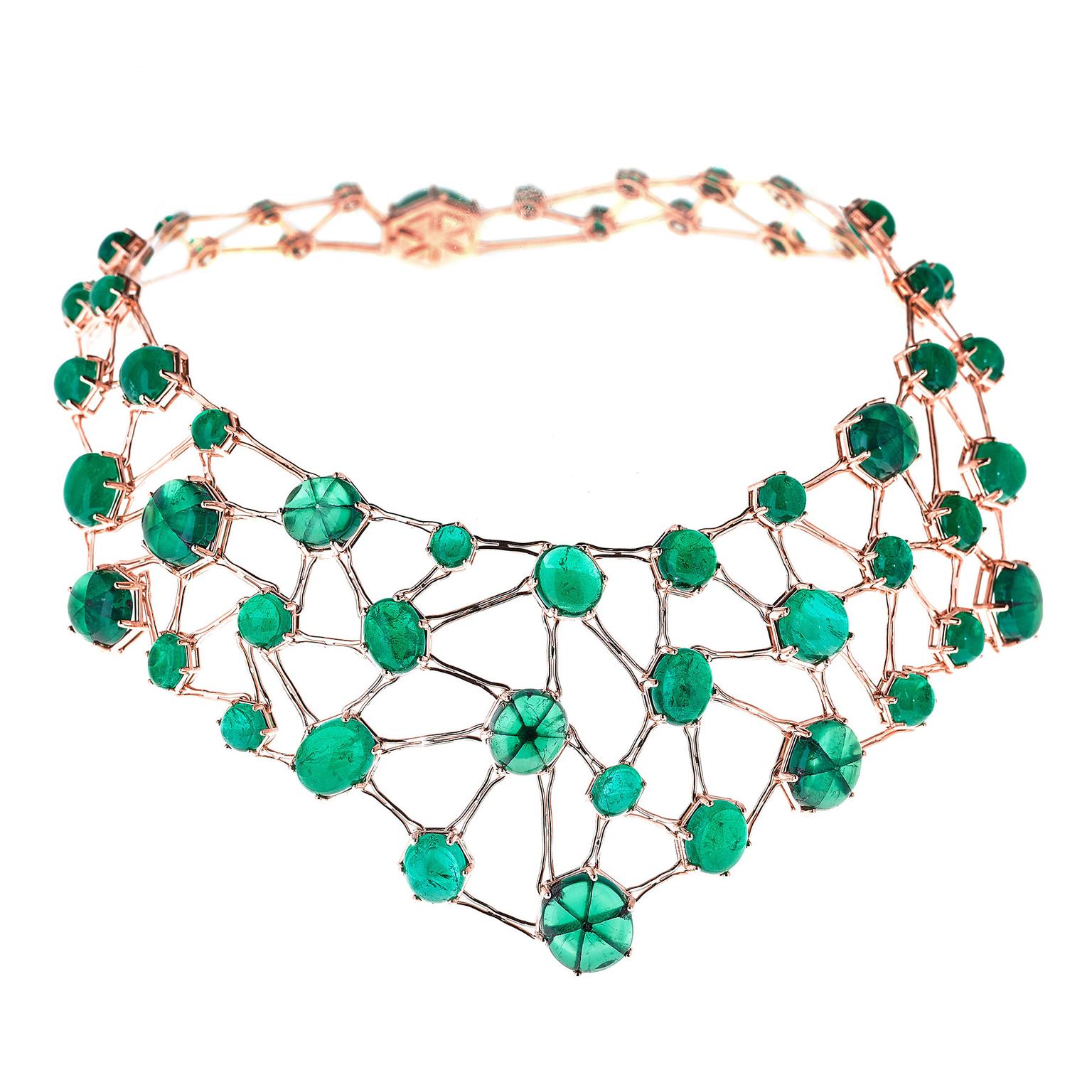 Selim Mouzannar Amal bib with emeralds