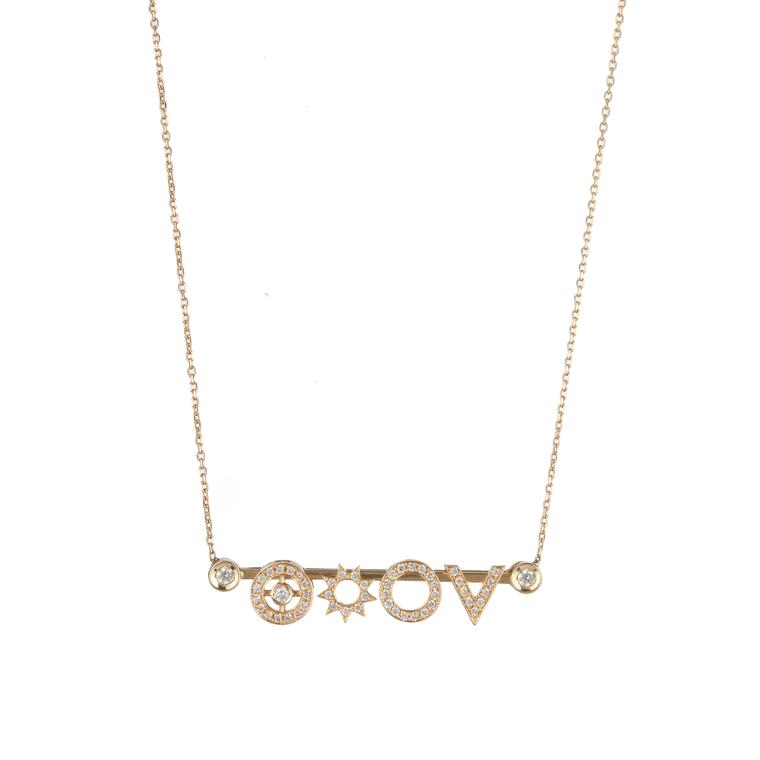 R.Y.M Jewelry Diamond Digit necklace