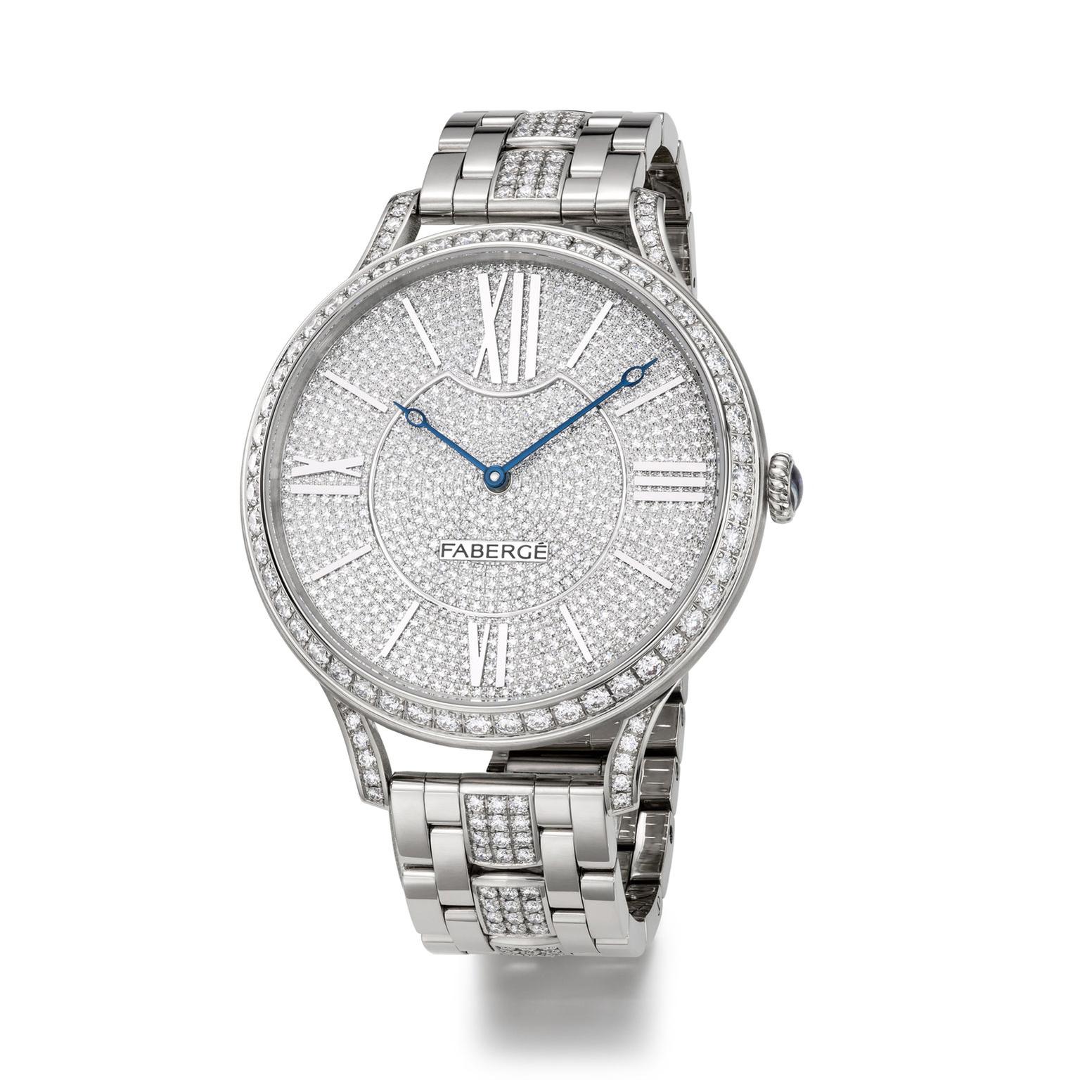 Faberge Lady Faberge 39mm white gold diamond watch