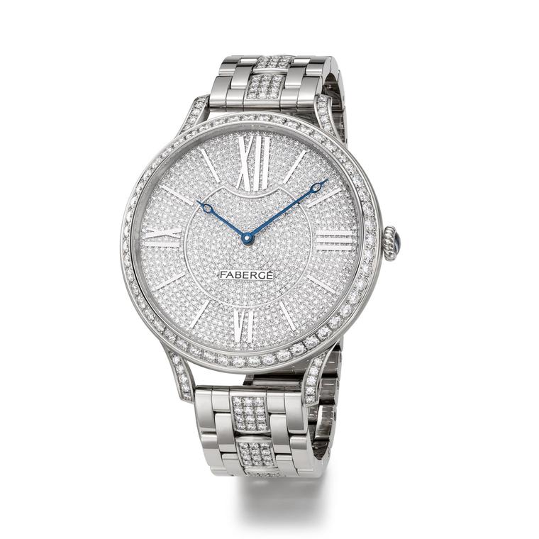 Faberge Lady Faberge 39mm white gold diamond watch