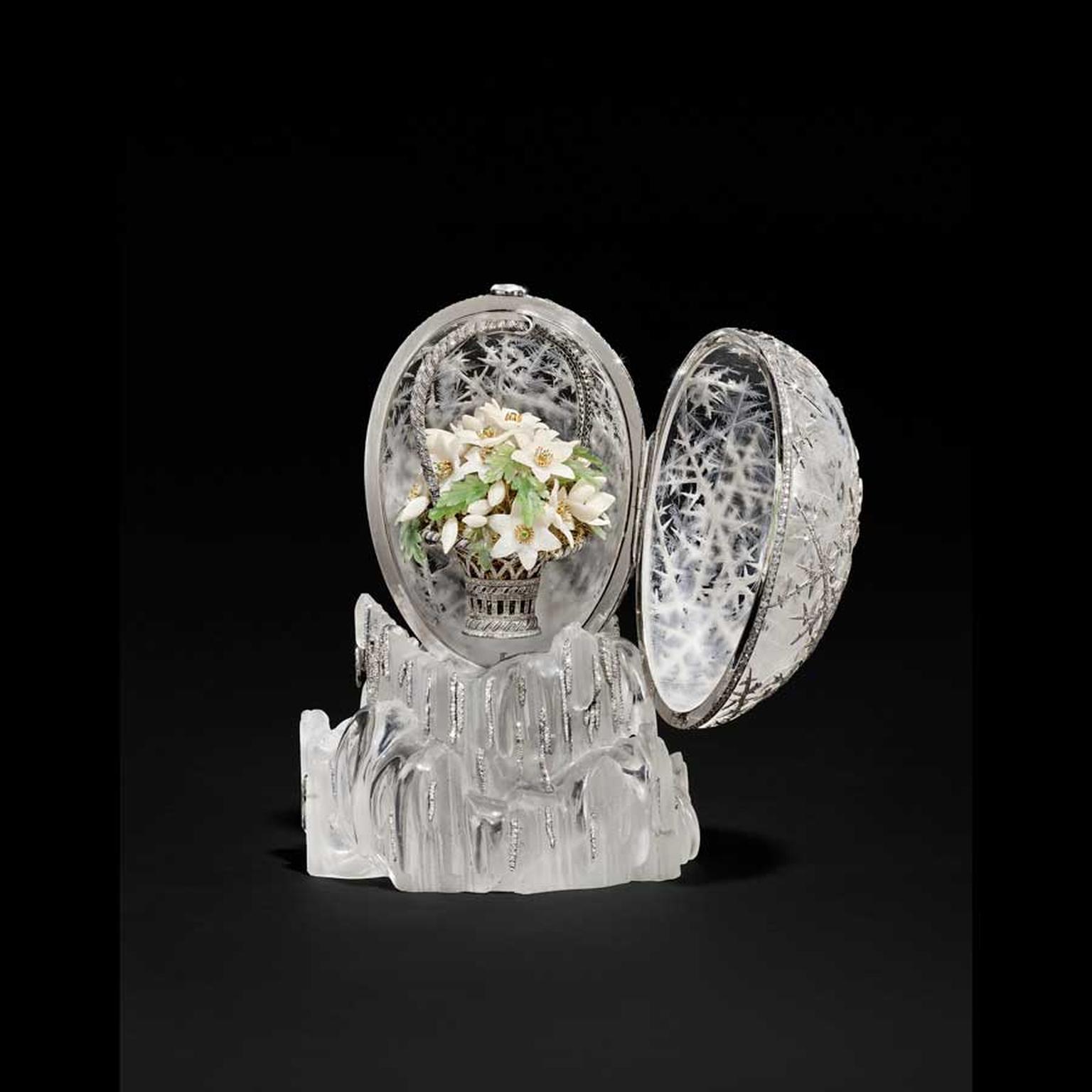 Faberge 1913 Winter Egg open