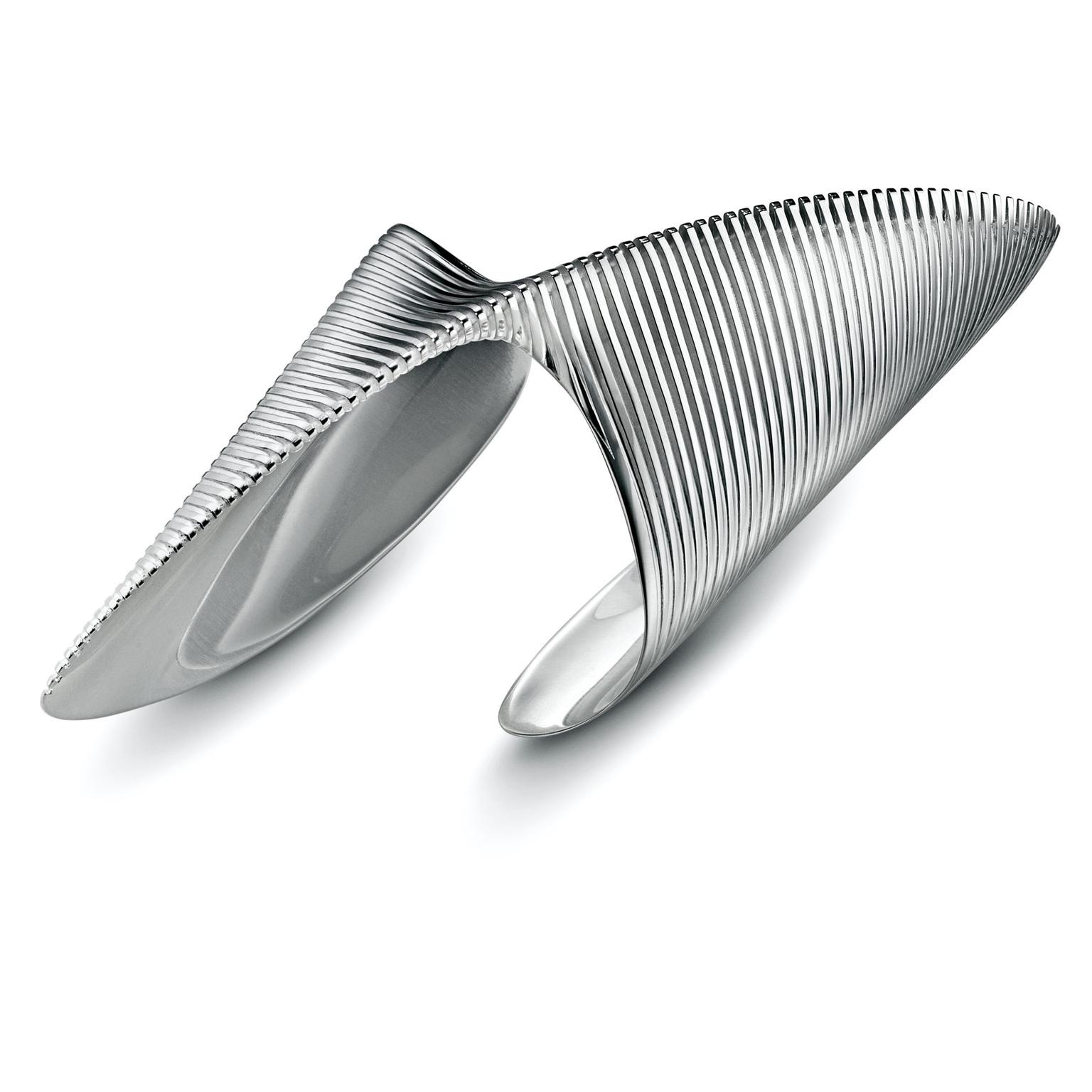 Georg Jensen Lamellae twisted sterling silver cuff