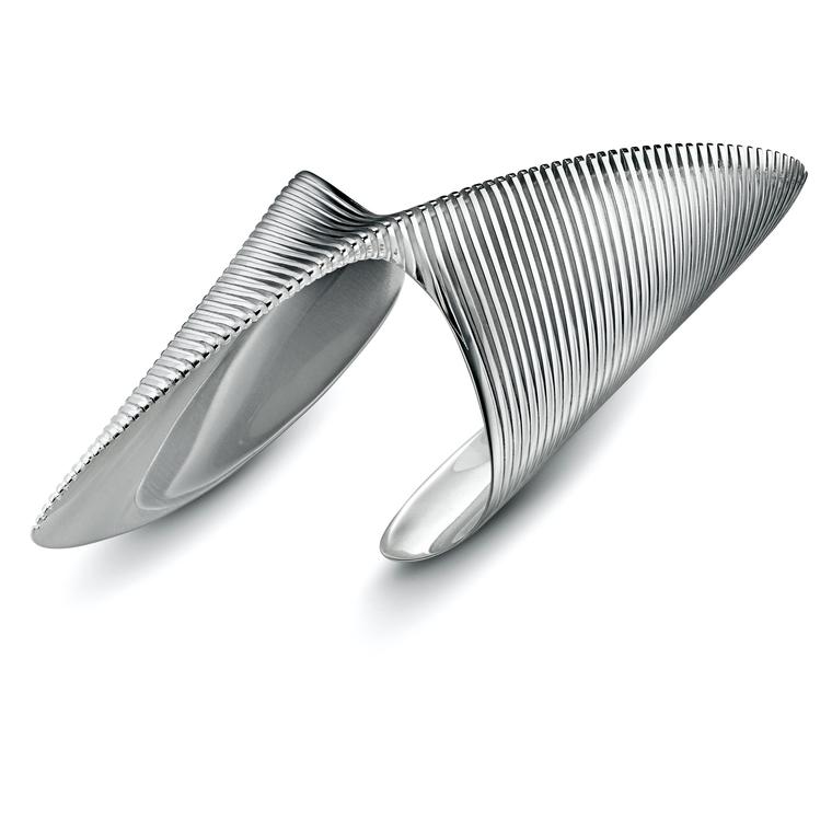 Lamellae Twisted sterling silver cuff