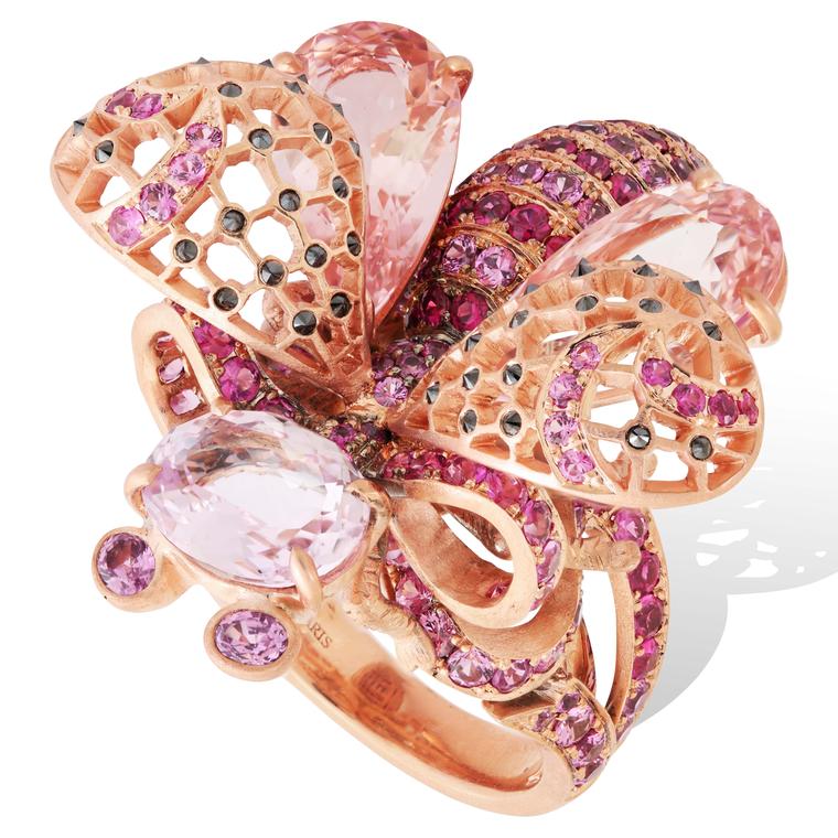 Lydia Courteille La Vie en Rose morganite ring