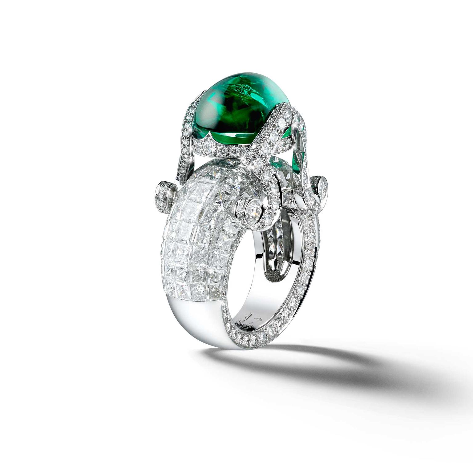 Giampiero Bodino Tesori del Mare emerald ring