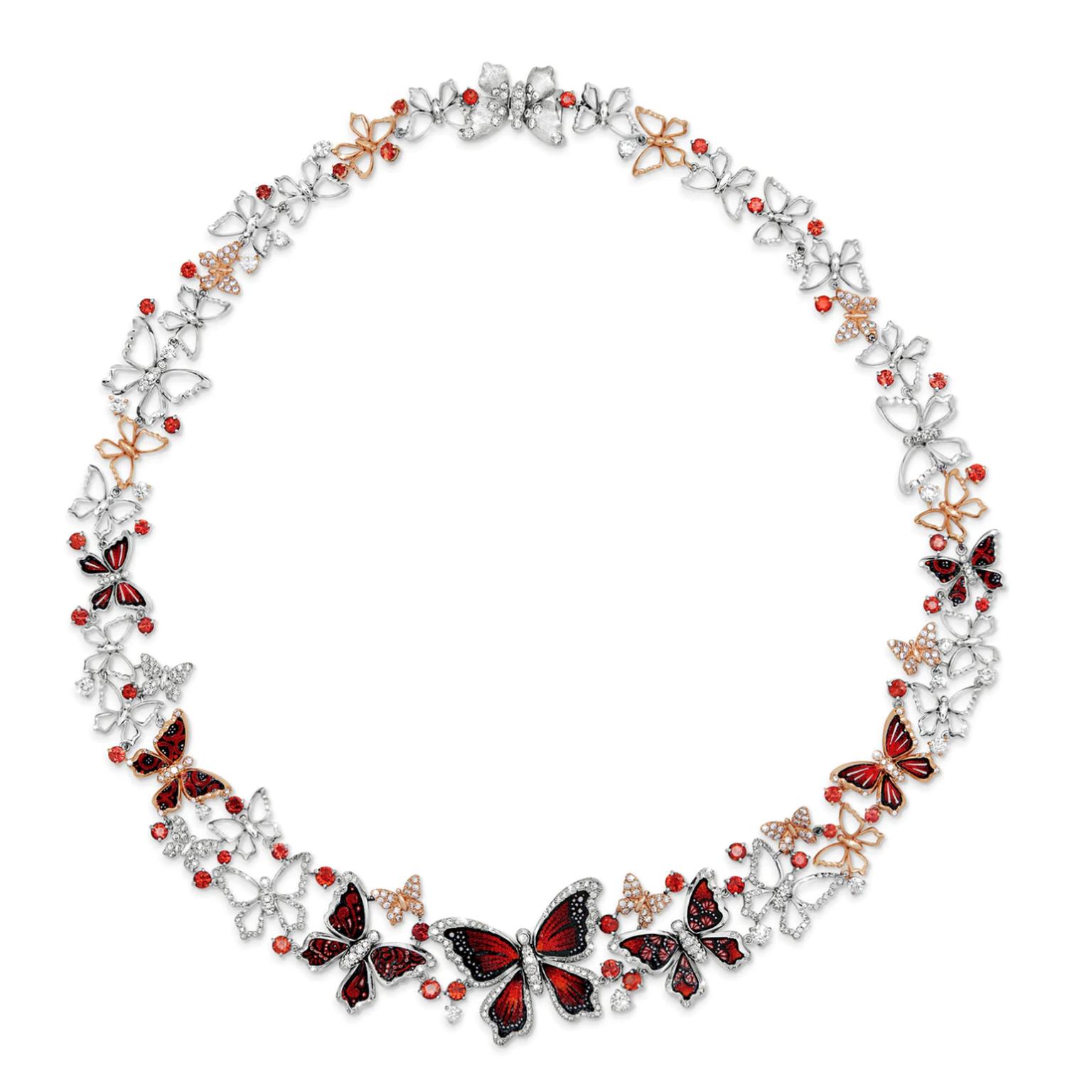 Butterfly Romance necklace by Sicis